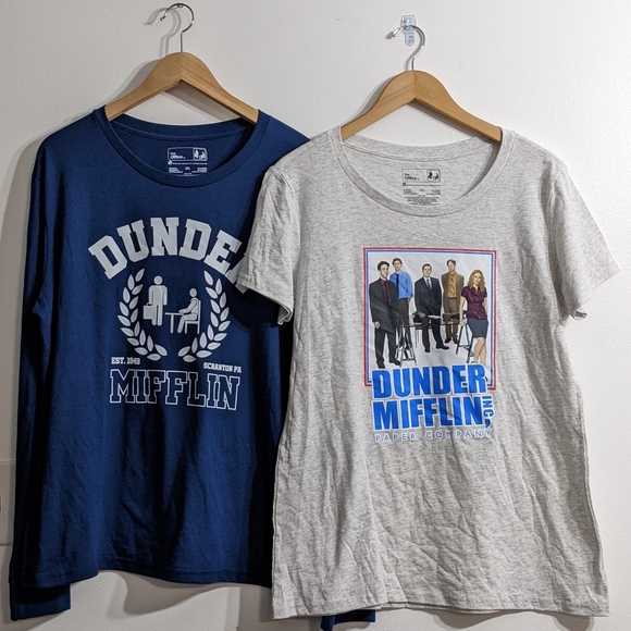 NBC Show The Office Dunder Mifflin 2 Pack Graphic Tees, Size XXL, New - Picture 3 of 6